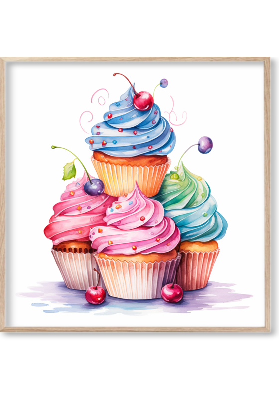 Cupcakes Arcoiris